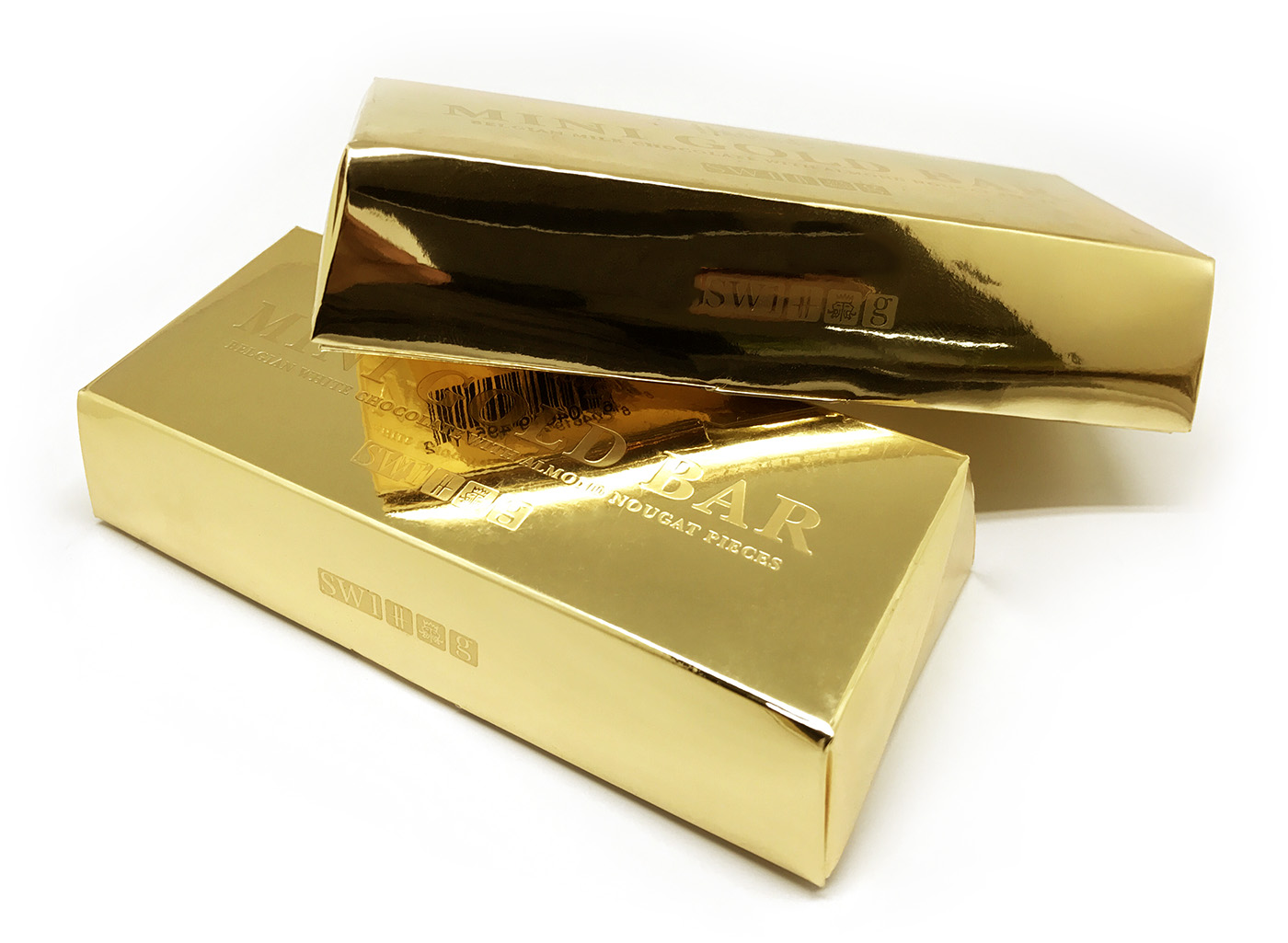 Harrods Gold Bar chocolate packaging