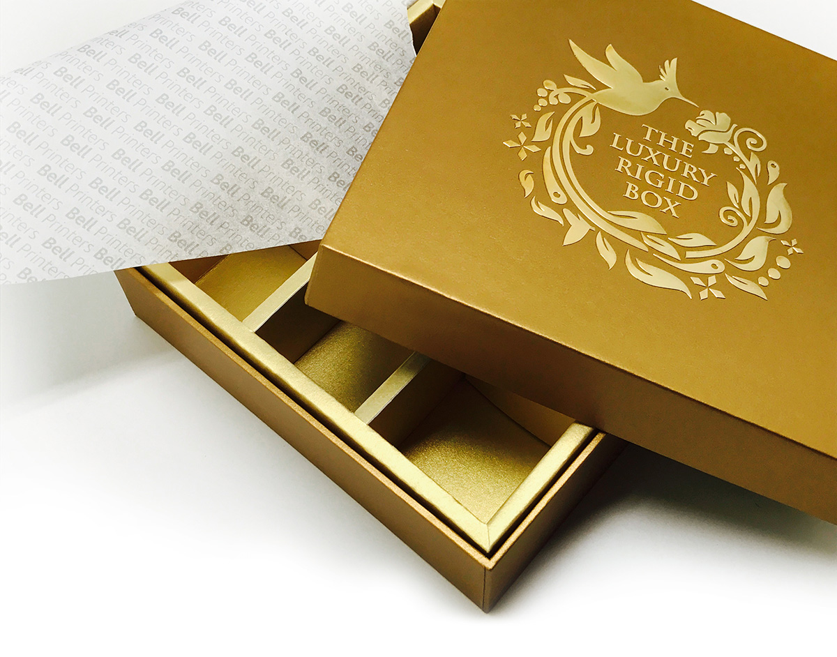 Luxury Rigid Box Gold Sticker -1