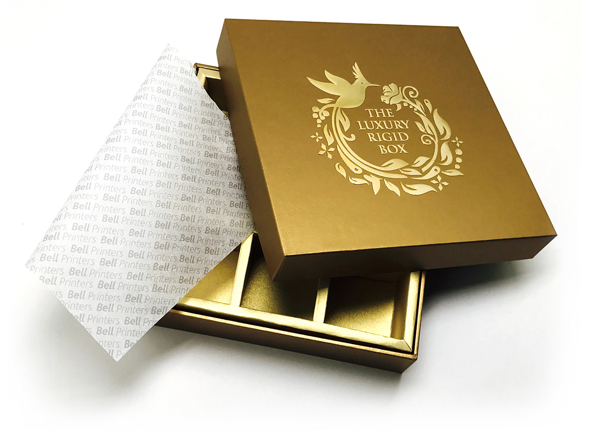 Luxury Rigid Box Gold from India