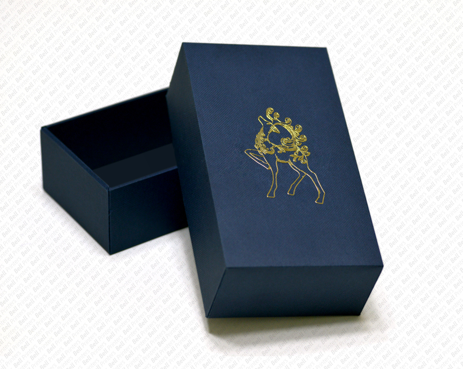 High Quality Navy Blue Cardboard Paper Box