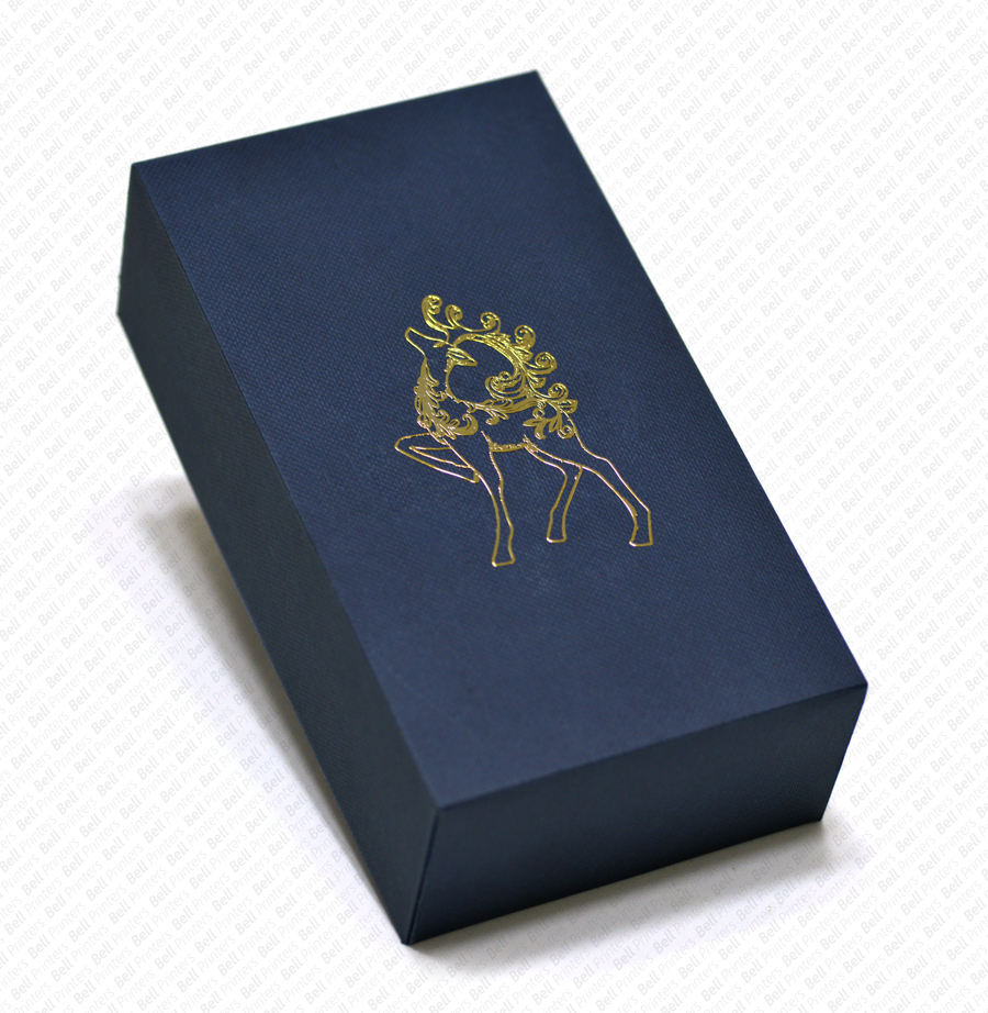 High Quality Navy Blue Cardboard Paper Box